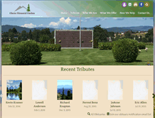 Tablet Screenshot of glaciermemorial.com